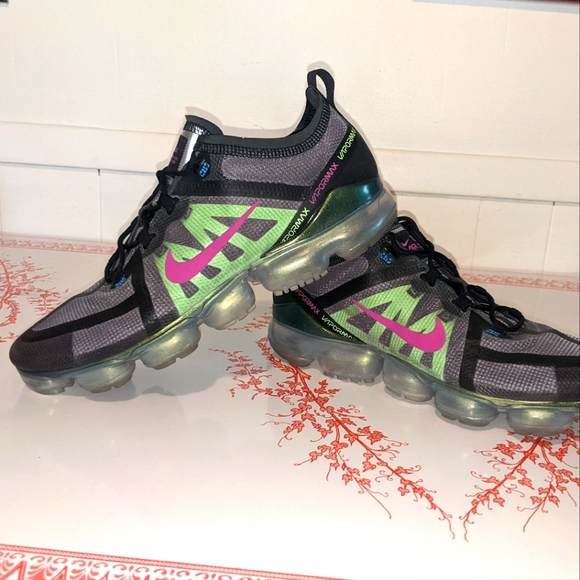 Nike Other - Nike Air Vapormax 2019 Black, Fuchsia, Lime Premium Men's 12 AT6810-001